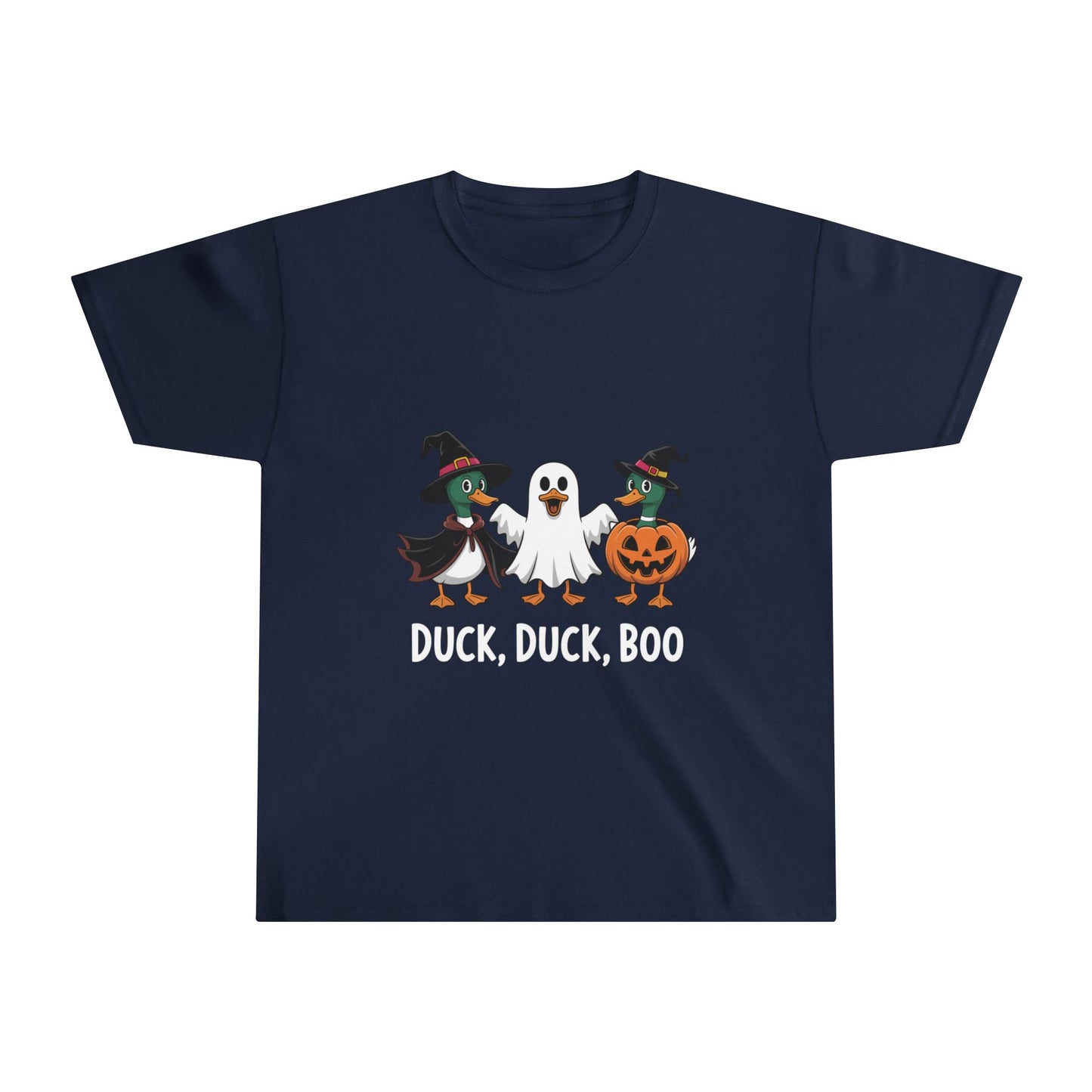 Halloween Kids T-Shirt β Duck Duck Boo Shirt β Cute Duck Ghost Costume Tee for Boys & Girls β Funny Spooky Duck Halloween Outfit