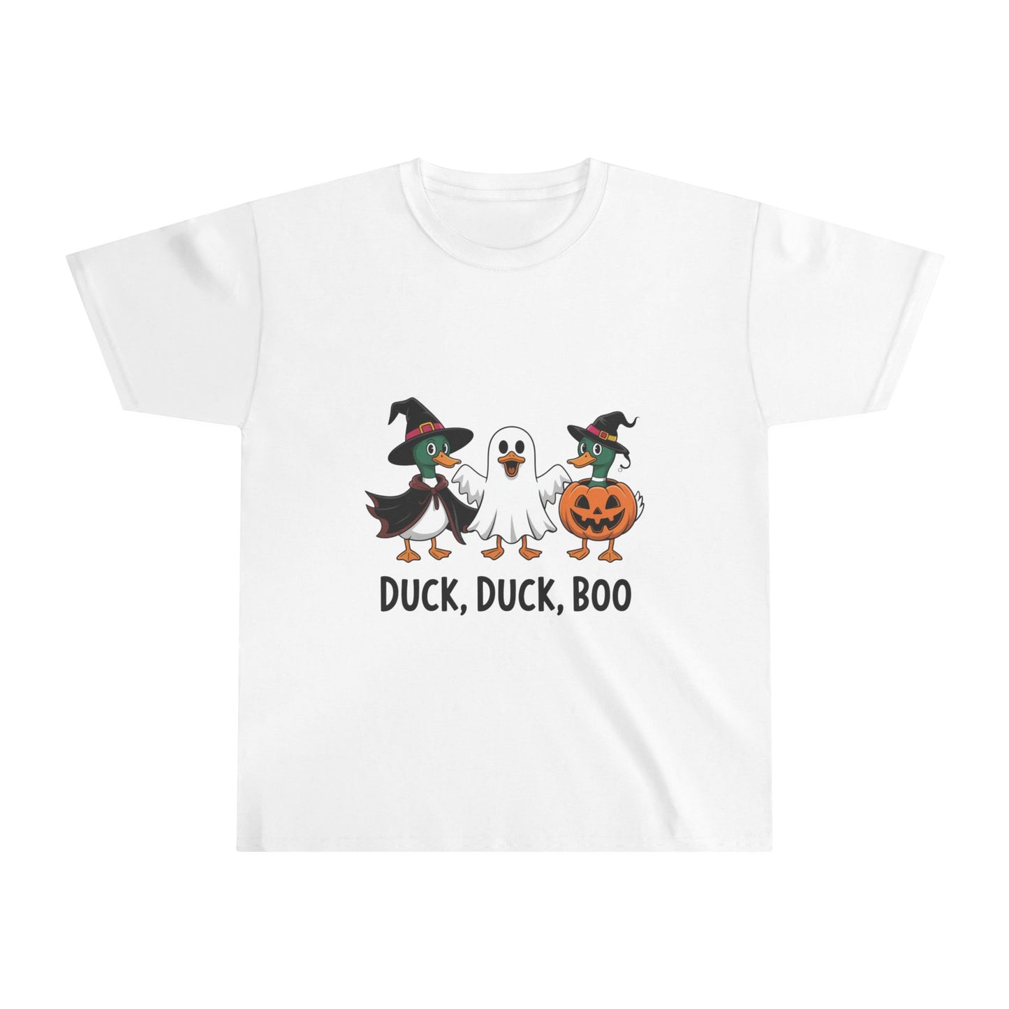 Halloween Kids T-Shirt β Duck Duck Boo Shirt β Cute Duck Ghost Costume Tee for Boys & Girls β Funny Spooky Duck Halloween Outfit